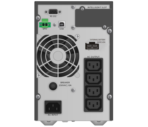 Power Walker ON-LINE (1000VA/900W, 4x IEC, LCD) - 545718 - zdjęcie 2